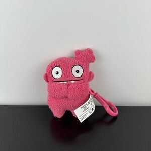 Ugly Dolls Moxy To-Go Clip Doll 5” Pink Plush Hasbro UglyDoll To Go Keychain